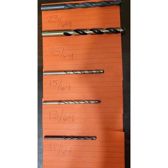 40+ Lot HSS HS Drill Bits High Speed Steel Mix Size Black Oxide Silver New Used - Picture 2 of 9